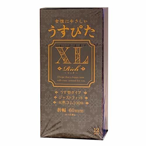 Japan Medical Usu-Pita Rich XL 加大碼乳膠安全套 / 38.0mm / 12片裝