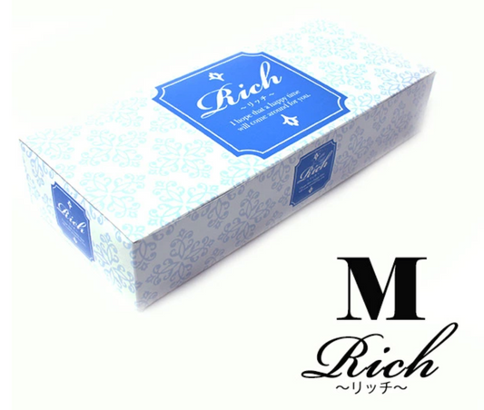 中西橡膠Rich (リッチ) 日本製濕潤潤滑天然乳膠安全套 M尺寸 / 33mm / 5片裝