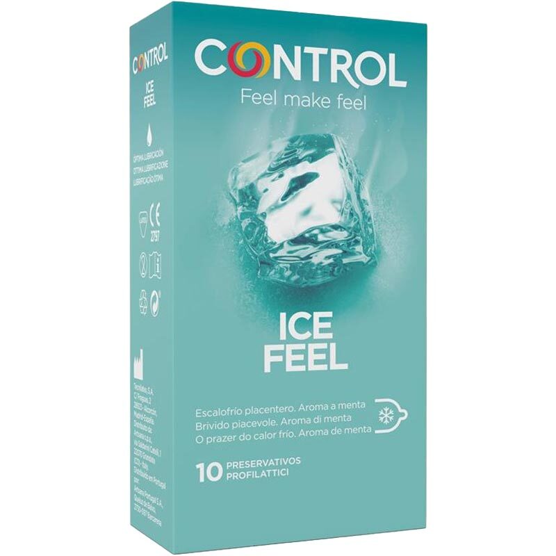 Control Ice Feel 冰感薄荷乳膠安全套｜34mm｜10片