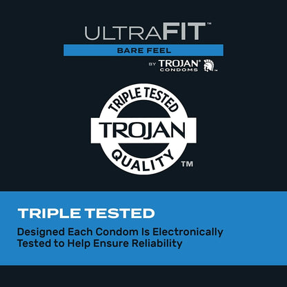 美國 Trojan 戰神 Ultra Fit 裸感貼合安全套 / 10片裝