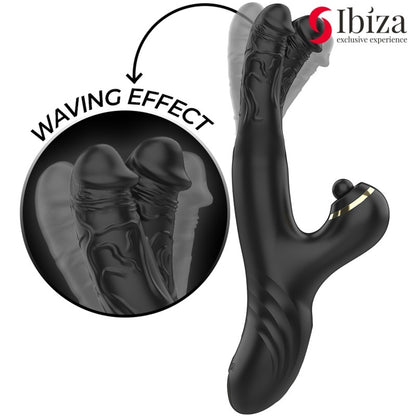 Ibiza 雙龍輕敲擺動震動棒｜內外同步