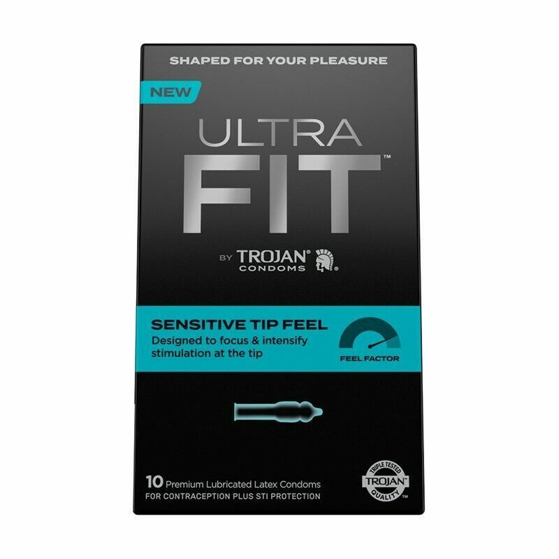 Trojan 戰神 Ultra Fit Sensitive Tip Feel 頭部敏感型安全套 - 10片裝