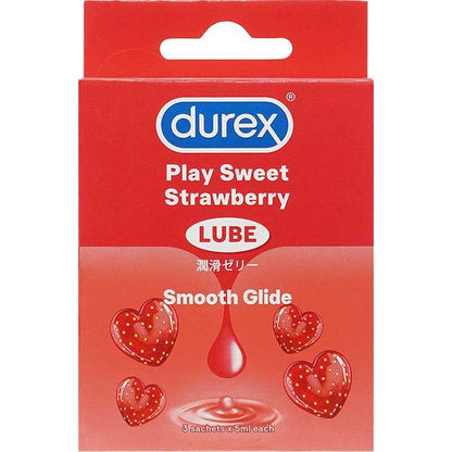 Durex Play｜草莓味水性潤滑劑｜5ml×3