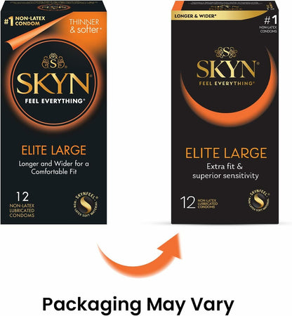 SKYN Large iR 極膚水潤非乳膠安全套 / 36mm / 10片裝