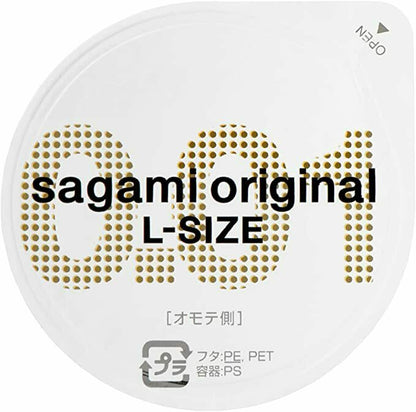 相模 Sagami Original 0.01mm XL 超透薄加大碼安全套 / 38mm / 10片裝