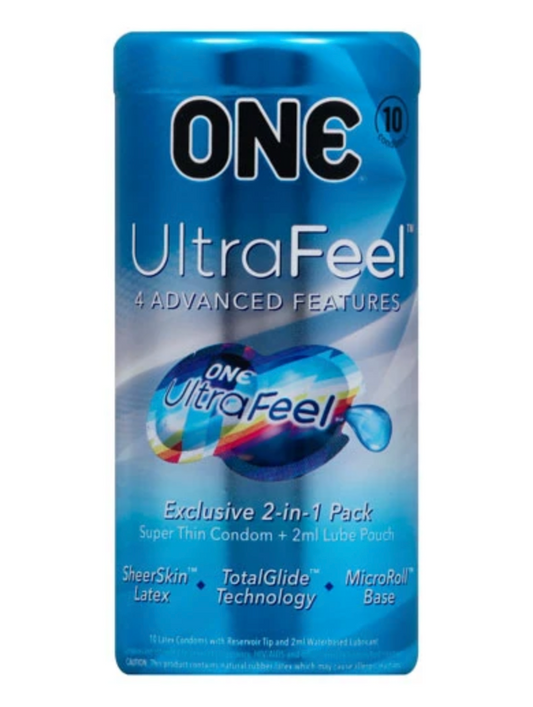 ONE｜UltraFeel兩合一超薄安全套｜34mm｜10片裝