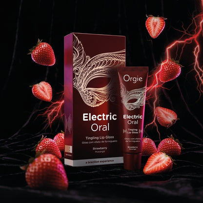 Orgie｜Electric Oral 草莓味口交震感唇蜜｜感官提升液 10ml