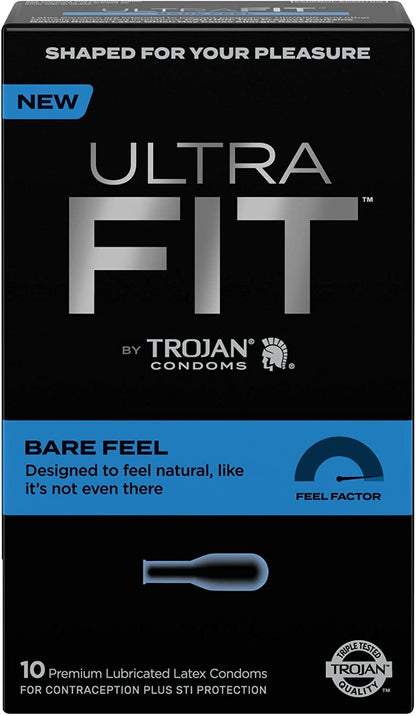 美國 Trojan 戰神 Ultra Fit 裸感貼合安全套 / 10片裝