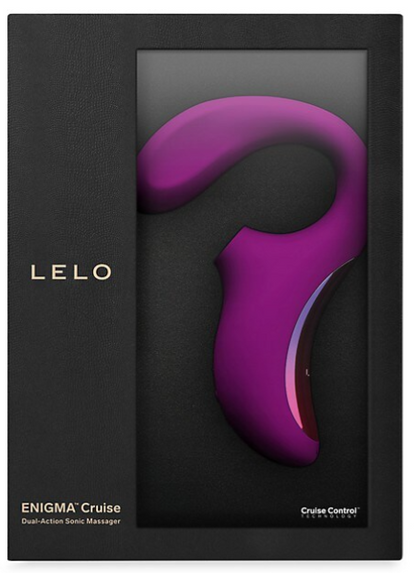 LELO｜ENIGMA Cruise 雙重刺激聲波震動器｜深玫瑰／黑
