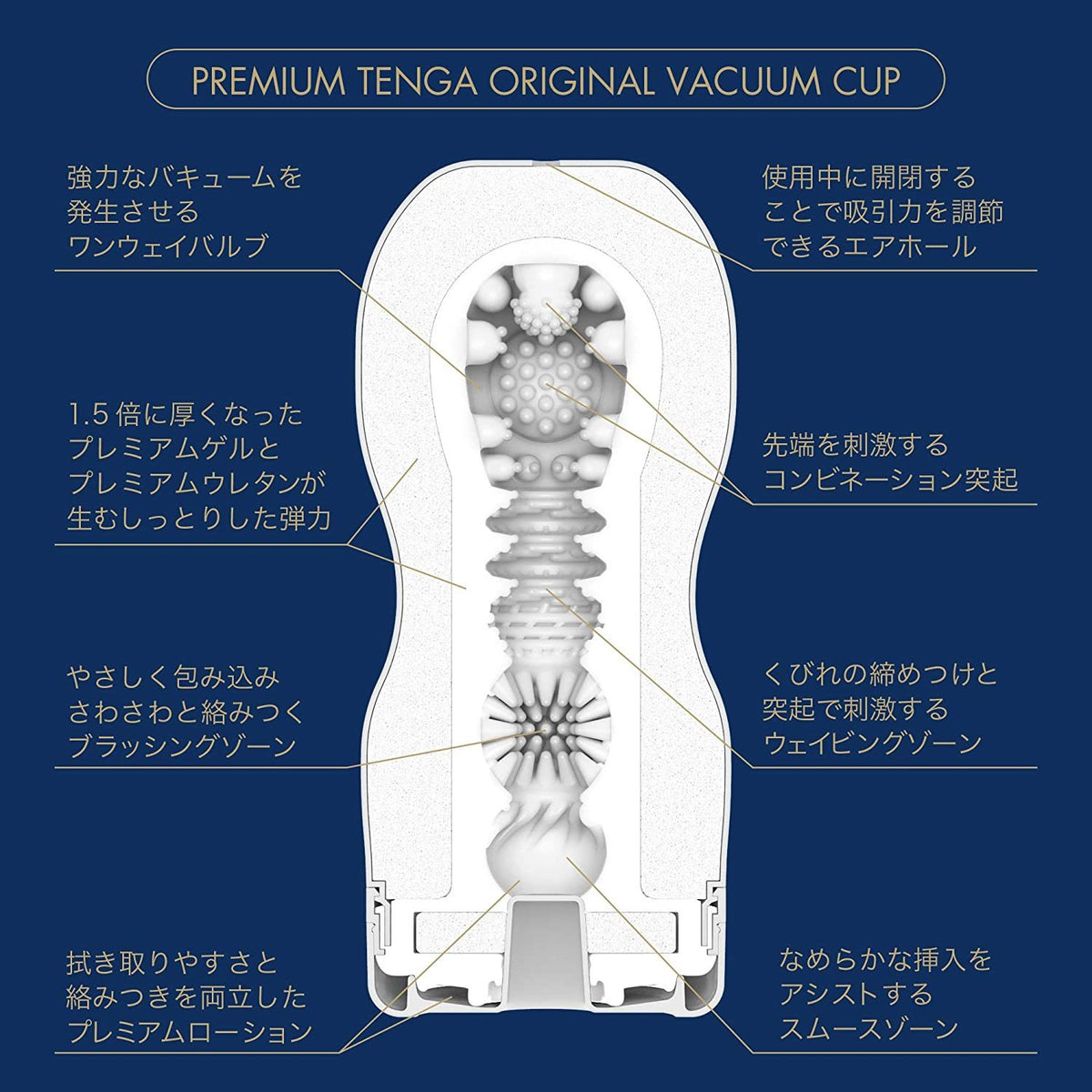 Tenga Premium｜1.5倍加厚海綿飛機杯