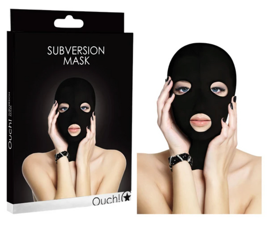 Ouch｜Subversion 柔情小壞壞頭罩｜黑色