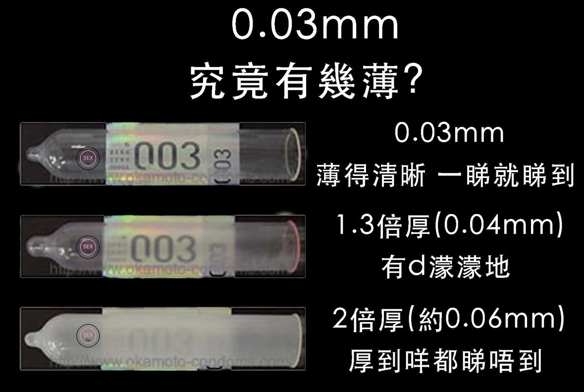 岡本 Okamoto 0.03mm 蘆薈極薄安全套 / 32mm / 10片裝
