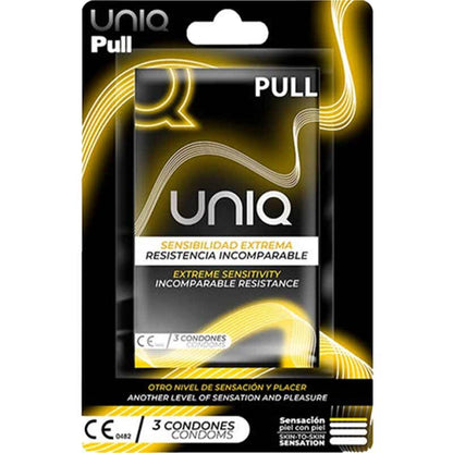 UNIQ Pull 非乳膠易戴安全套 3片裝