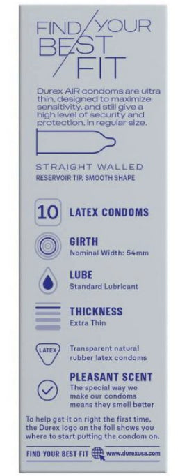杜蕾斯 Durex Invisible 超薄幻影系列安全套 / 10片裝