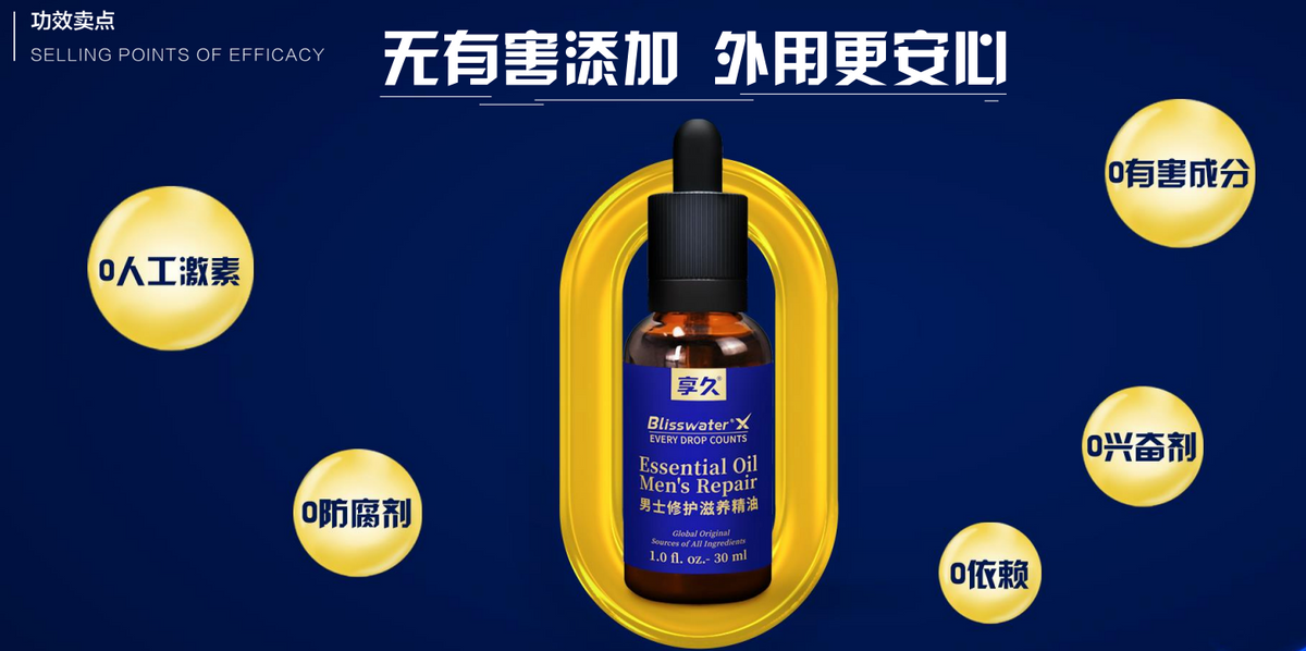 享久｜男士私處修護滋養精油｜天然12種複方｜30ml