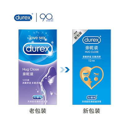 Durex Hug Close 貼合多潤安全套｜33mm｜12片