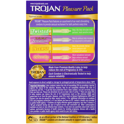 美國 戰神 Trojan Pleasure Pack 愉悅雜錦系列安全套 - 12片裝
