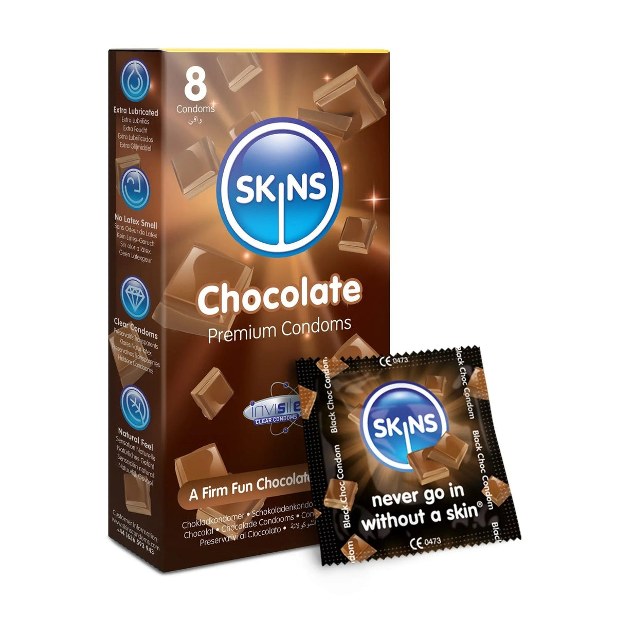 Skins Chocolate 朱古力味安全套 8片