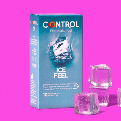 Control Ice Feel 冰感薄荷乳膠安全套｜34mm｜10片