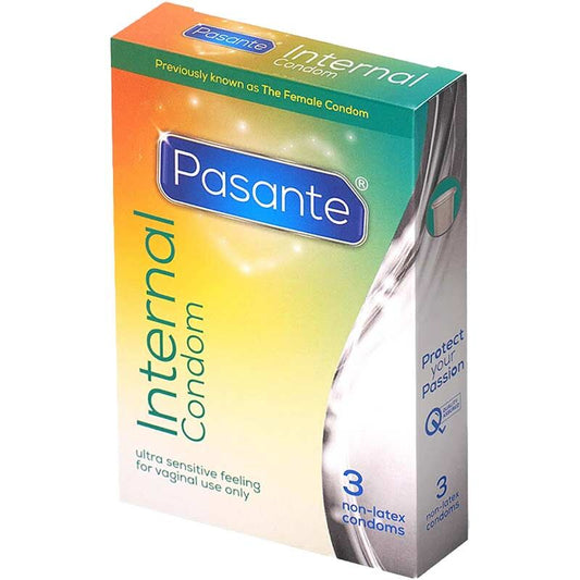 Pasante 非乳膠女士內置式安全套｜3片