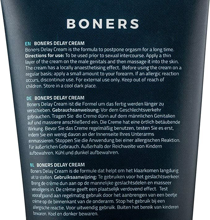 Boners｜持久延時膏｜100ml
