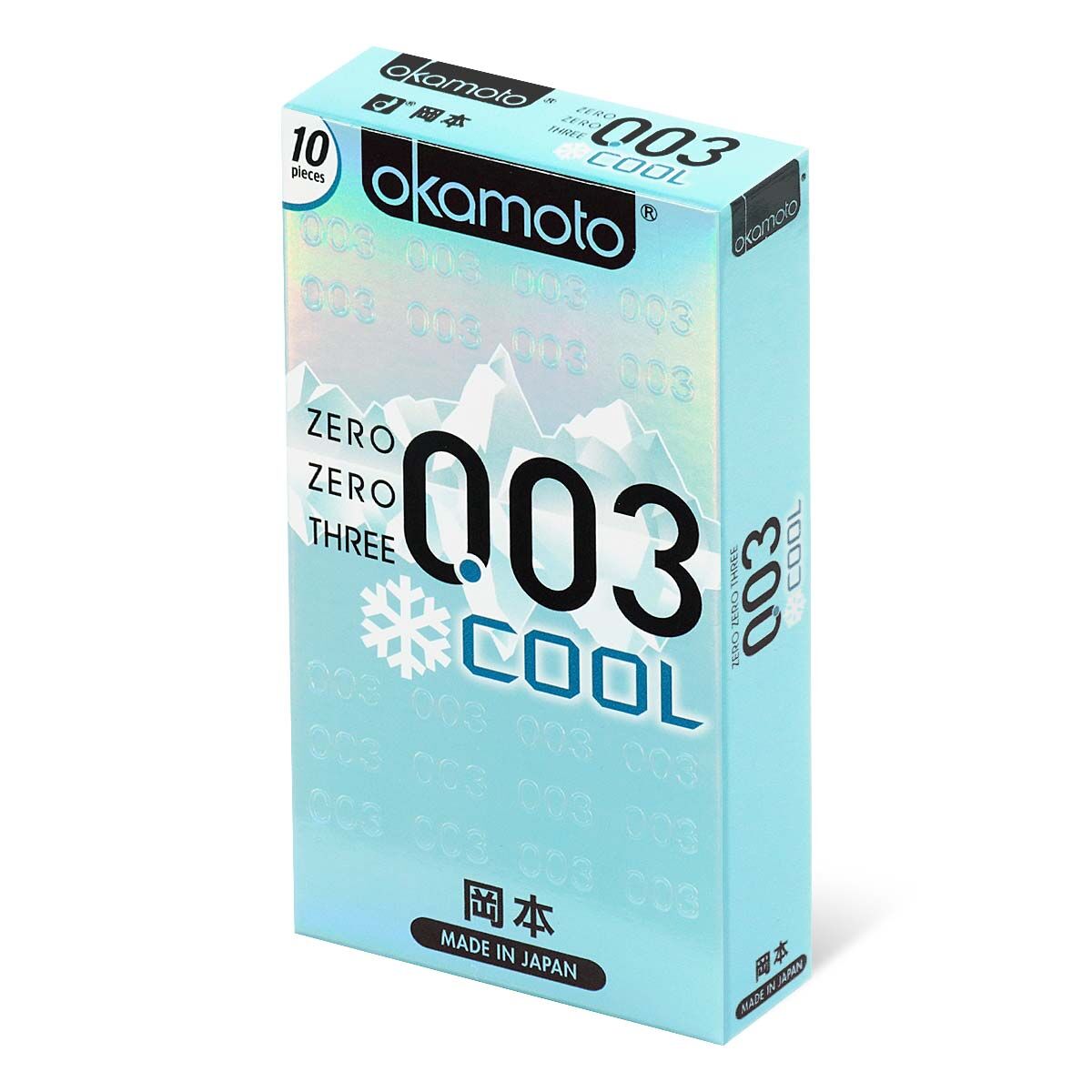 岡本 Okamoto 0.03mm 冰薄薄荷安全套｜33mm｜10片