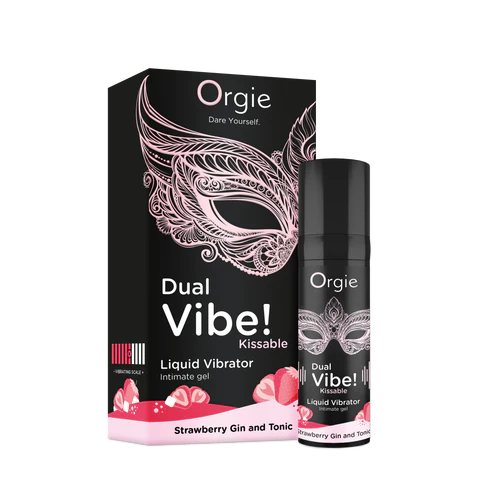 Orgie Dual Vibe 草莓琴湯尼味酥麻震感口交凝膠 - 15ml