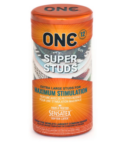 ONE® Super Studs™ 超凸點安全套 - 12片裝