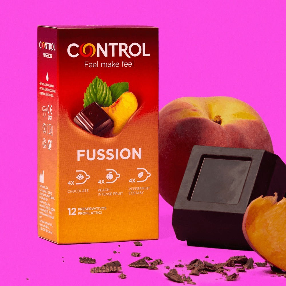 Control Fussion 雜錦香味乳膠安全套｜34mm｜12片