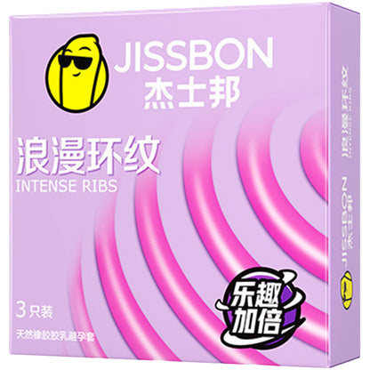 杰士邦 Jissbon 浪漫環紋安全套 (3片裝)
