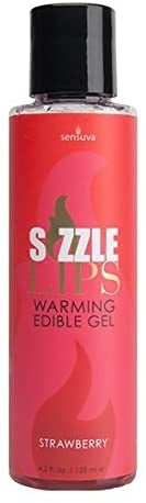 Sensuva｜Sizzle Lips 可食用發熱按摩油｜前戲調情｜125ml