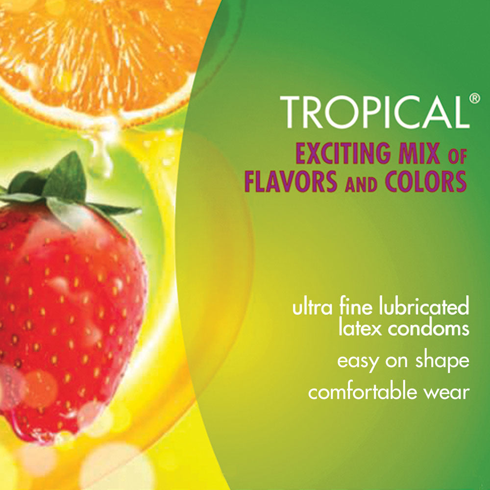 杜蕾斯 Durex Tropical 水果味安全套 / 49mm-53mm / 12片裝