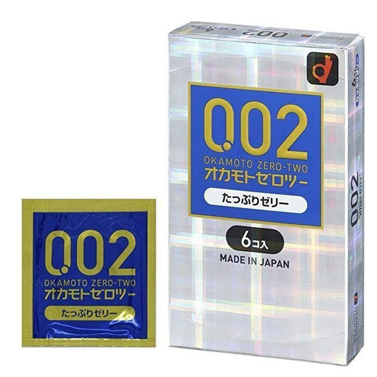 岡本 Okamoto 0.02mm 水潤安全套 / 33mm / 6片