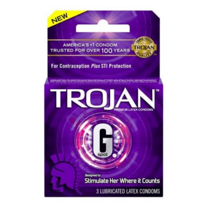 美國 Trojan 戰神 G. Spot G點刺激安全套 / 34mm / 3片裝