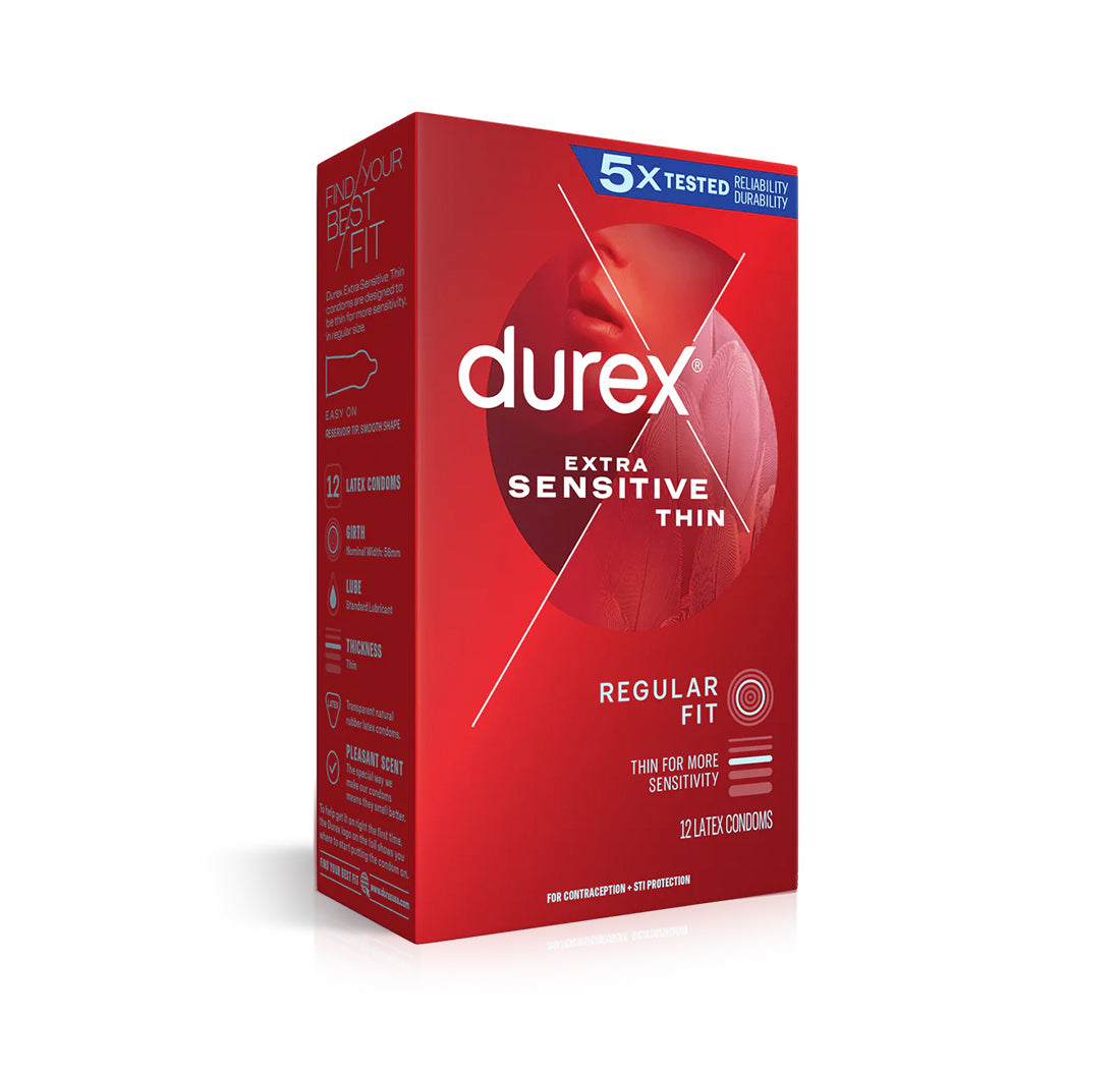 杜蕾斯 Durex Extra Sensitive 超薄乳膠敏感安全套 / 38mm / 12片裝