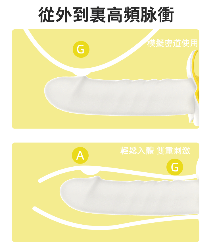 歪歪馬 YY HORSE 大香蕉抽動式震動棒｜IPX7防水｜197mm