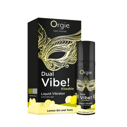 Orgie Dual Vibe 檸檬琴湯尼味｜酥麻震感親密凝膠 15ml