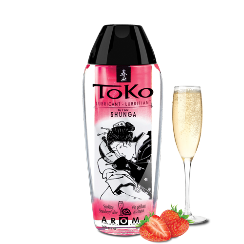 TOKO 水果味（草莓）水溶性人體潤滑劑 (安全套適用) 200ml