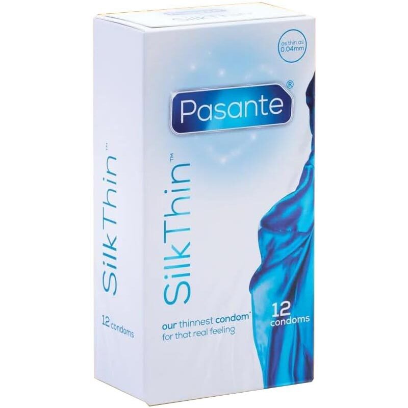 Pasante Silk Thin 極薄貼合安全套｜34mm｜12片