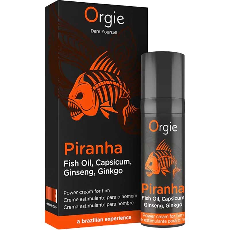 Orgie｜Piranha 男士冰火震動提升乳霜｜15ml