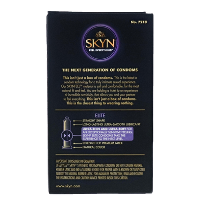 SKYN Elite 纖薄柔滑非乳膠安全套 / 33.8mm / 3片裝