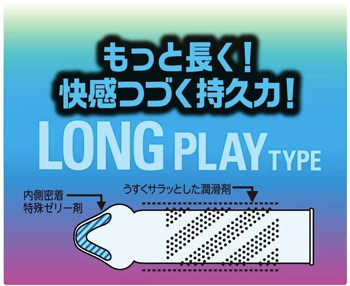 JEX 激 Long Play 凸點持久安全套 - 8片