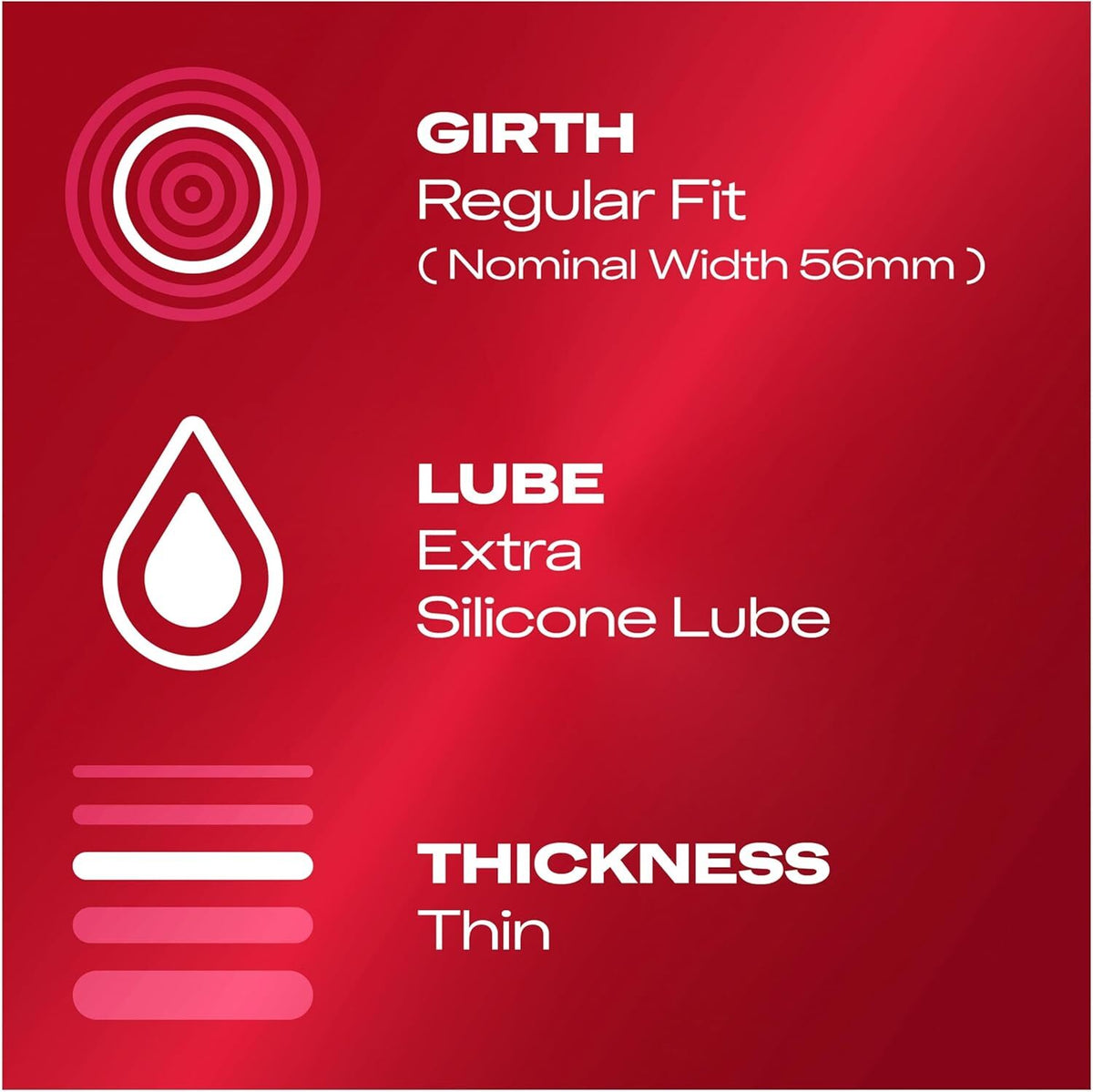 Durex 杜蕾斯 Thin Feel 薄感乳膠保險套 / 36mm / 12片裝