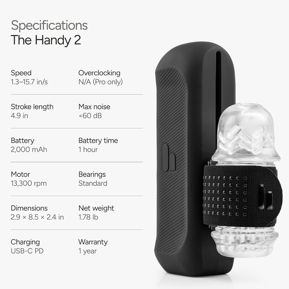 The Handy 2｜125mm長行程電動飛機杯