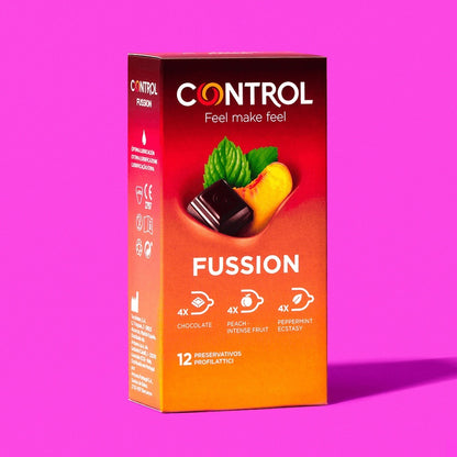 Control Fussion 雜錦香味乳膠安全套｜34mm｜12片