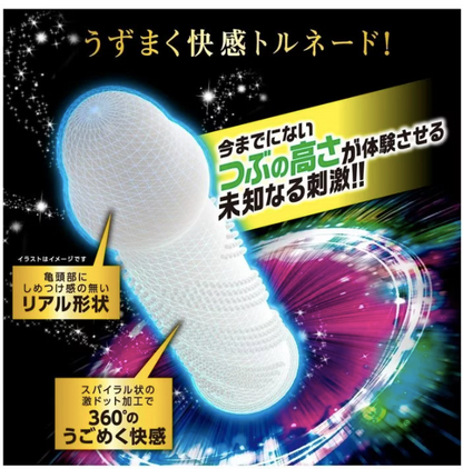 JEX 激Long Play  1350 凸點持久型安全套 / 36mm / 8片裝