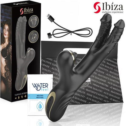 Ibiza 雙龍輕敲擺動震動棒｜內外同步