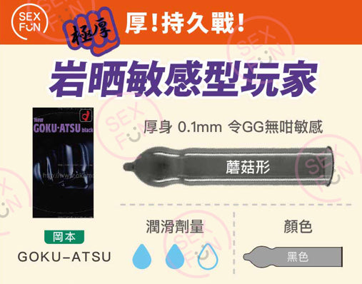 岡本 New Goku-Atsu 加厚持久型安全套