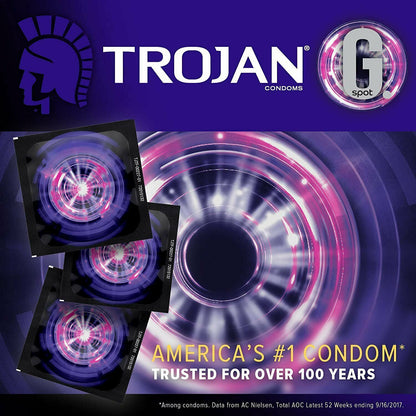 美國 Trojan 戰神 G. Spot G點刺激安全套 / 34mm / 3片裝