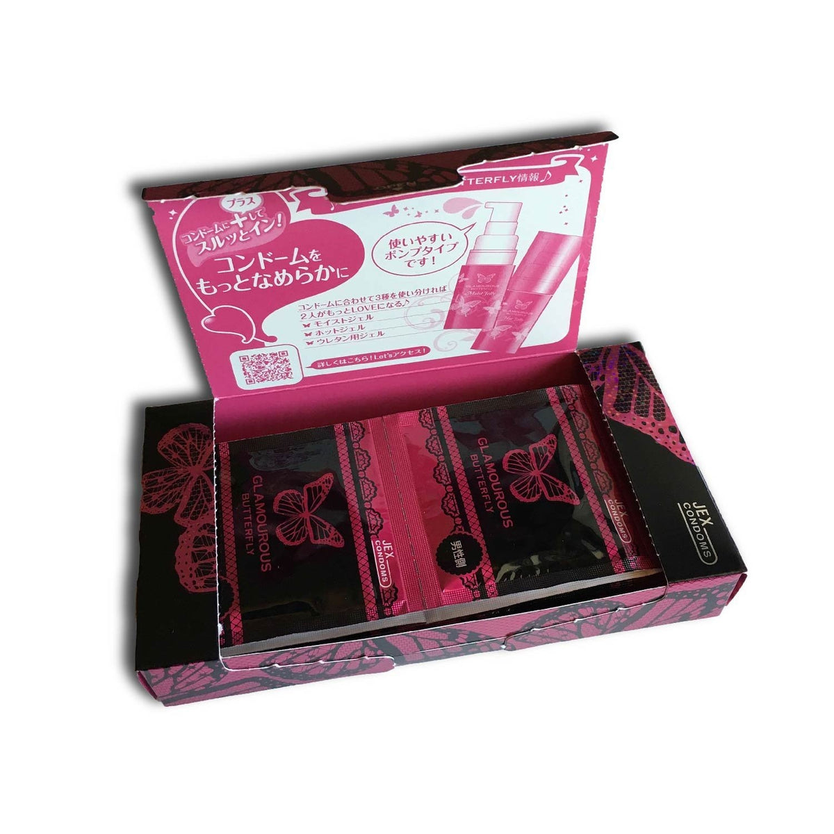JEX 魅力蝴蝶 熱暖型乳膠安全套 / 32mm / 6片裝